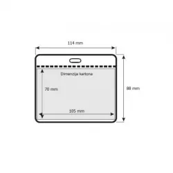 70x105 horizontalni nosač ID Kartice
