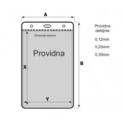 DIMENZIJE PO ZAHTEVU - Providan PVC Nosač ID Kartica