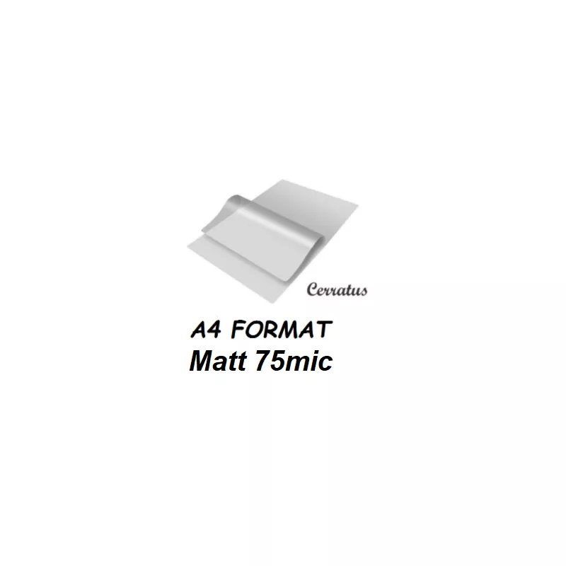 A4 75mic - Matt, folija za plastifikaciju