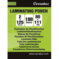 80x111 folija za plastifikaciju, 125 mic